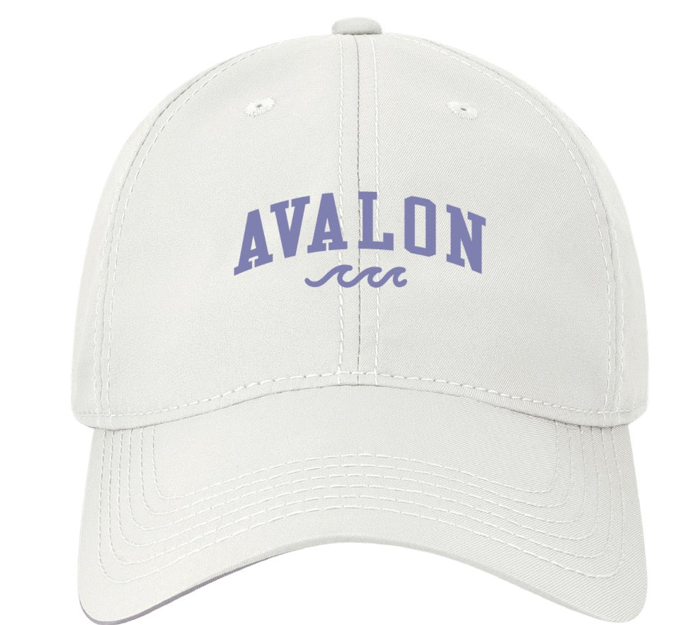Avalon “Small” Cool Fit Wave Hat White w/lavendar