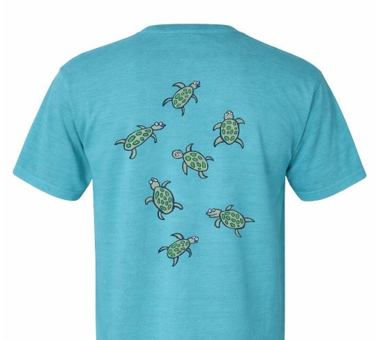 Stone Harbor Kids Turtle Tee Lagoon (design on back too)