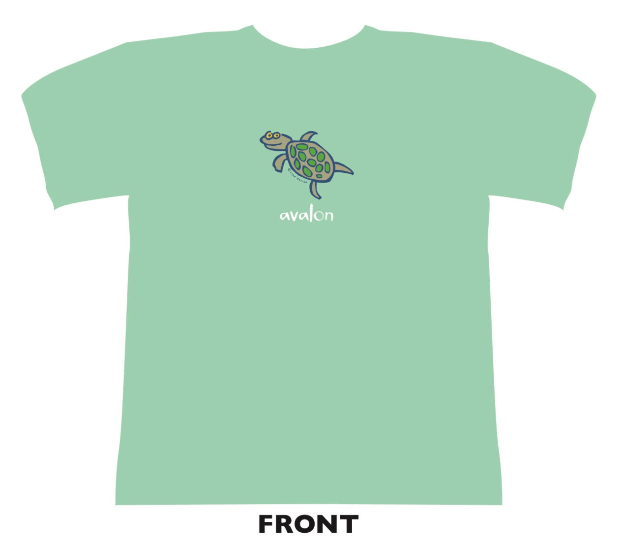 Avalon Kids Turtle Tee Island Reef (design on back too)