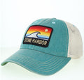 Stone Harbor Aqua Blue Horizon Wave Trucker Hat
