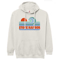 Mens Stone Harbor Wave Hood - Oatmeal Heather appliqué