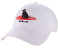 Avalon Surfing Dog TTA Hat White