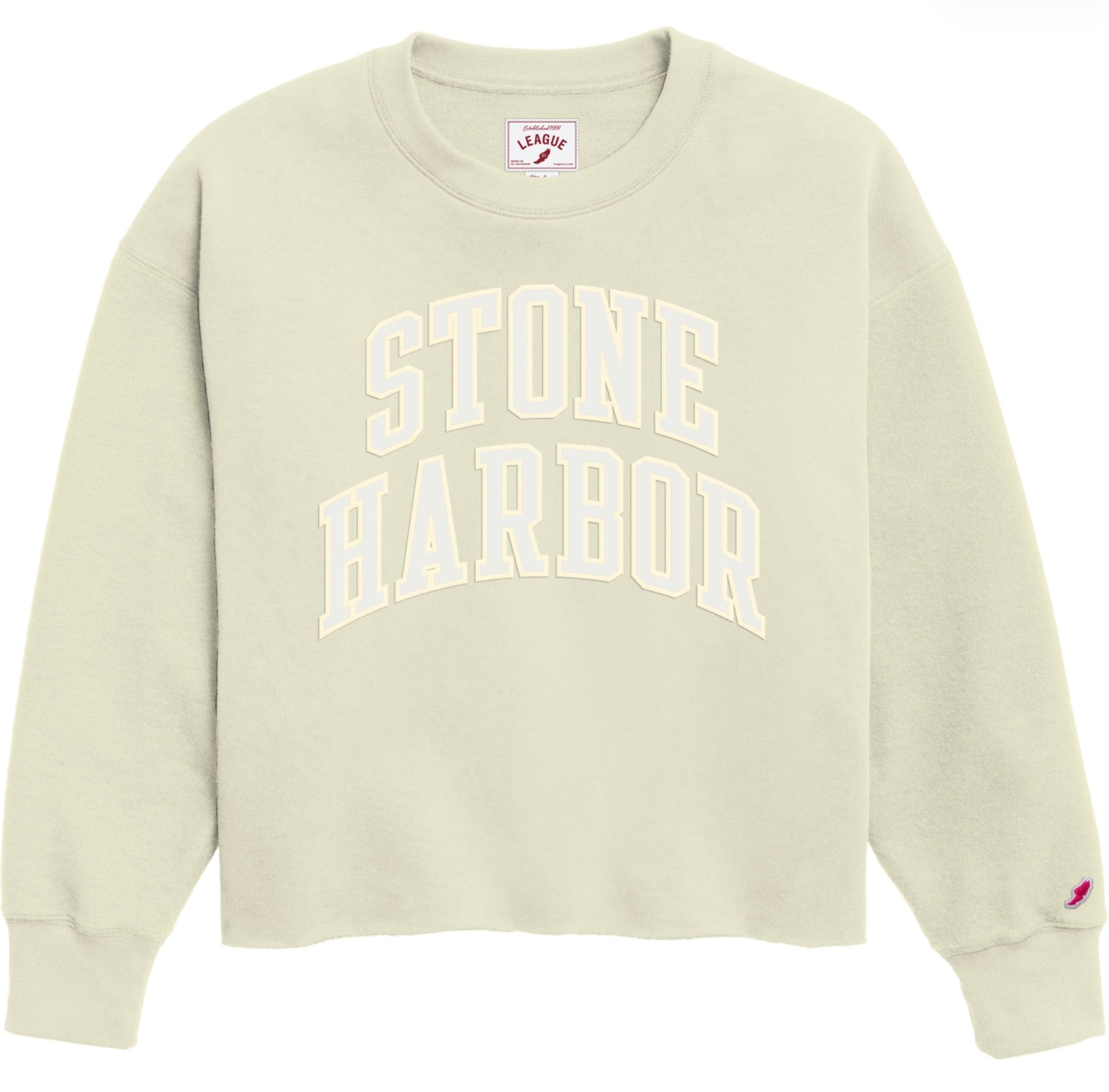 Womens Stone Reverse Fleece Collegiate- Limoncello
