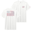 Mens Seven Mile Island Flag Tee - Washed Vintage White