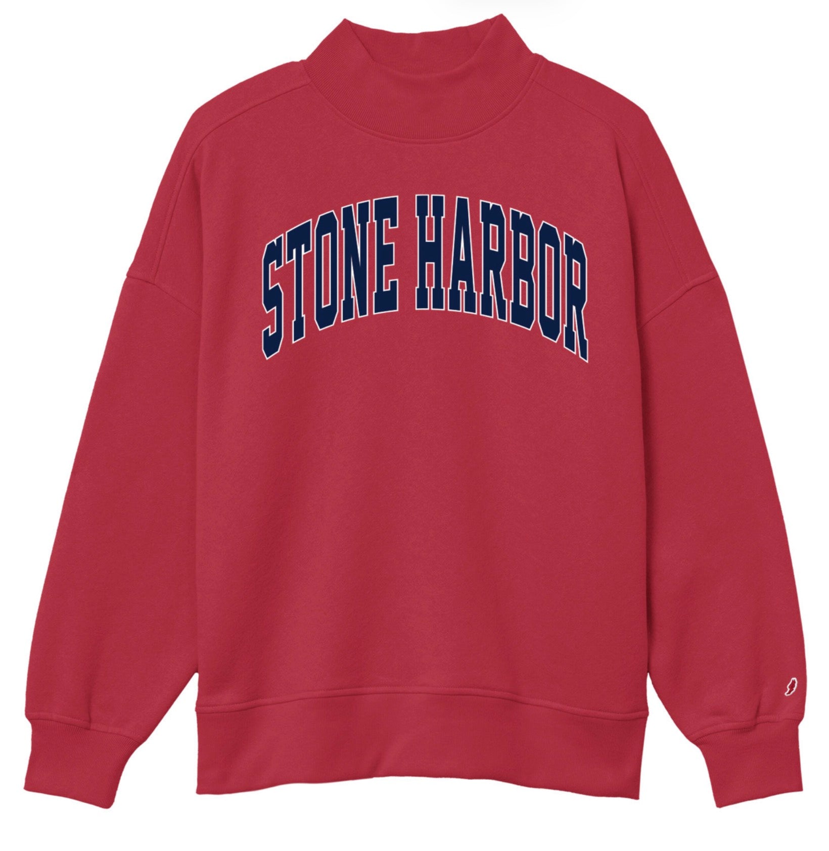 Womens Stone Harbor Big Diana Mock Neck - Cardinal