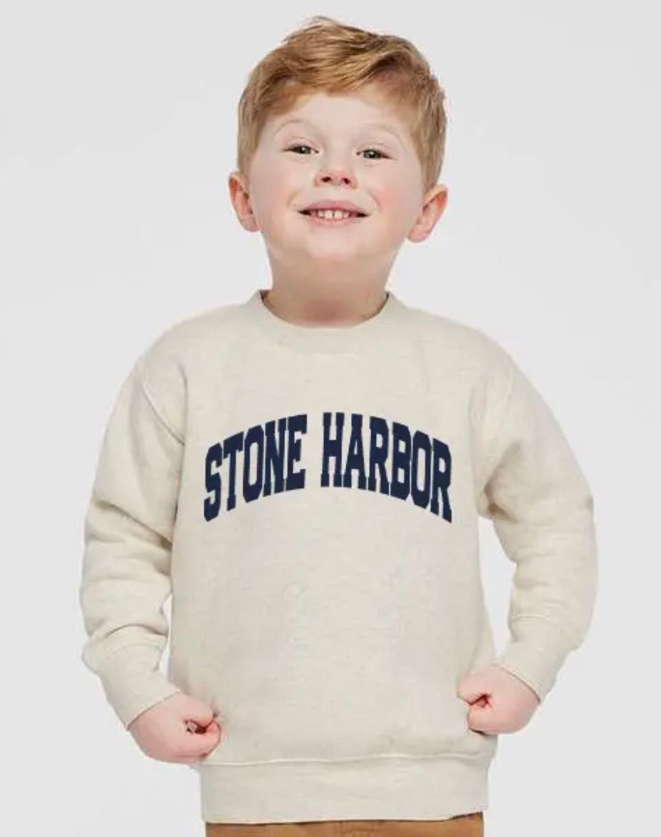 Stone Harbor Toddler Crewneck Sweatshirt: Natural Heather