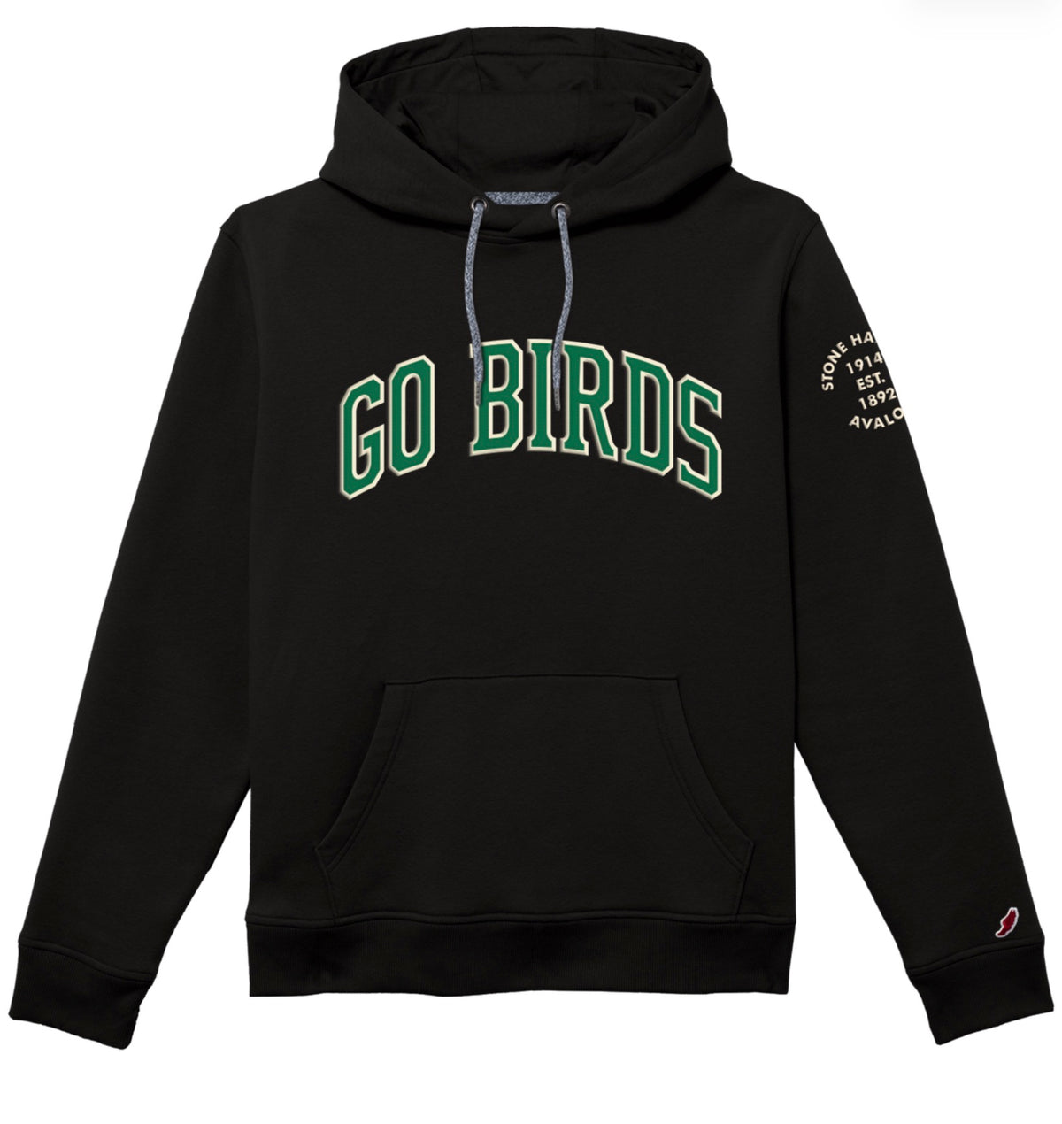 Unisex Go Birds 1991 Hood - True Black (Avalon Stone Harbor on sleeve)