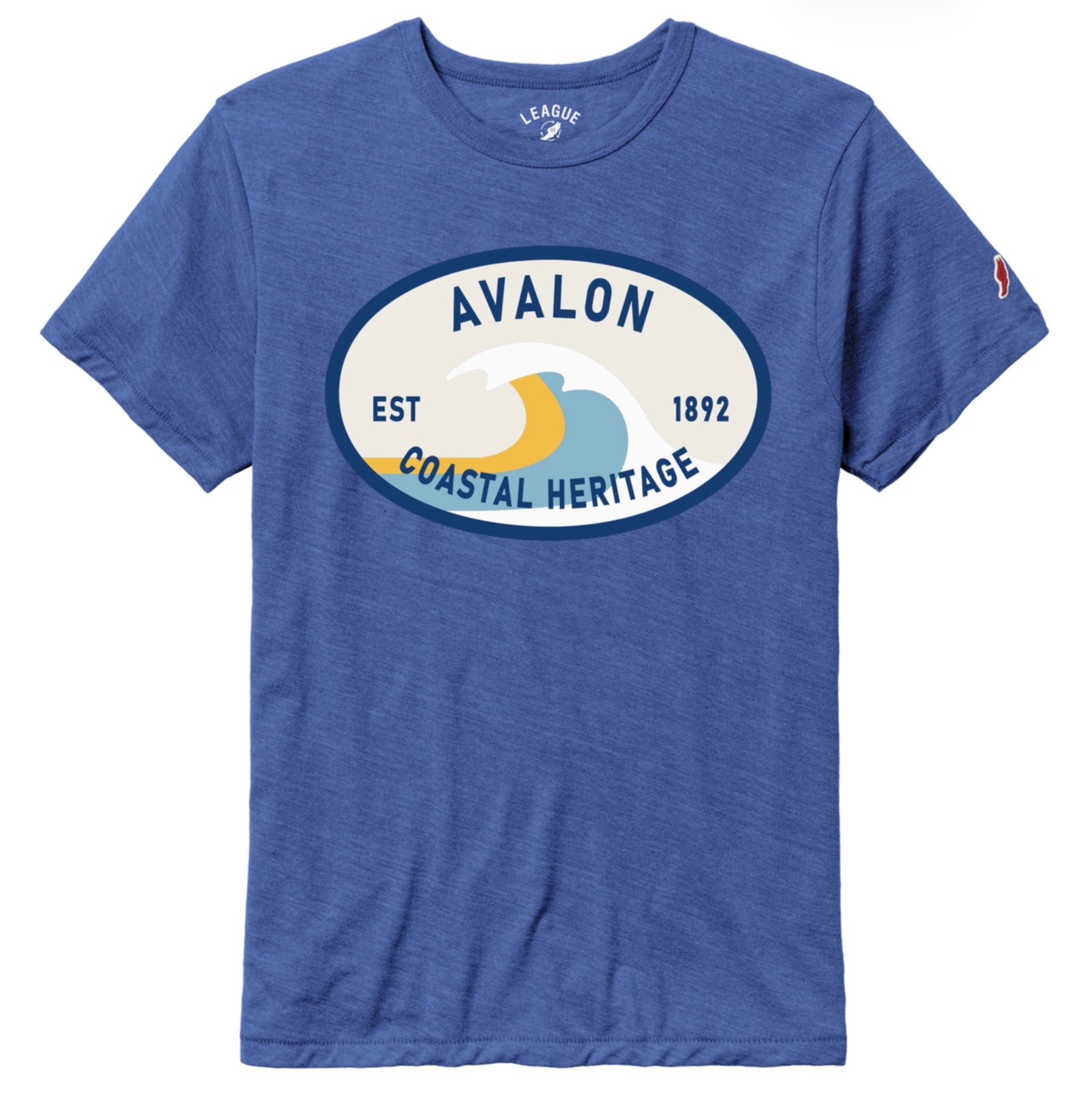 Mens Avalon Coastal Heritage Tee - Heather Bay Blue