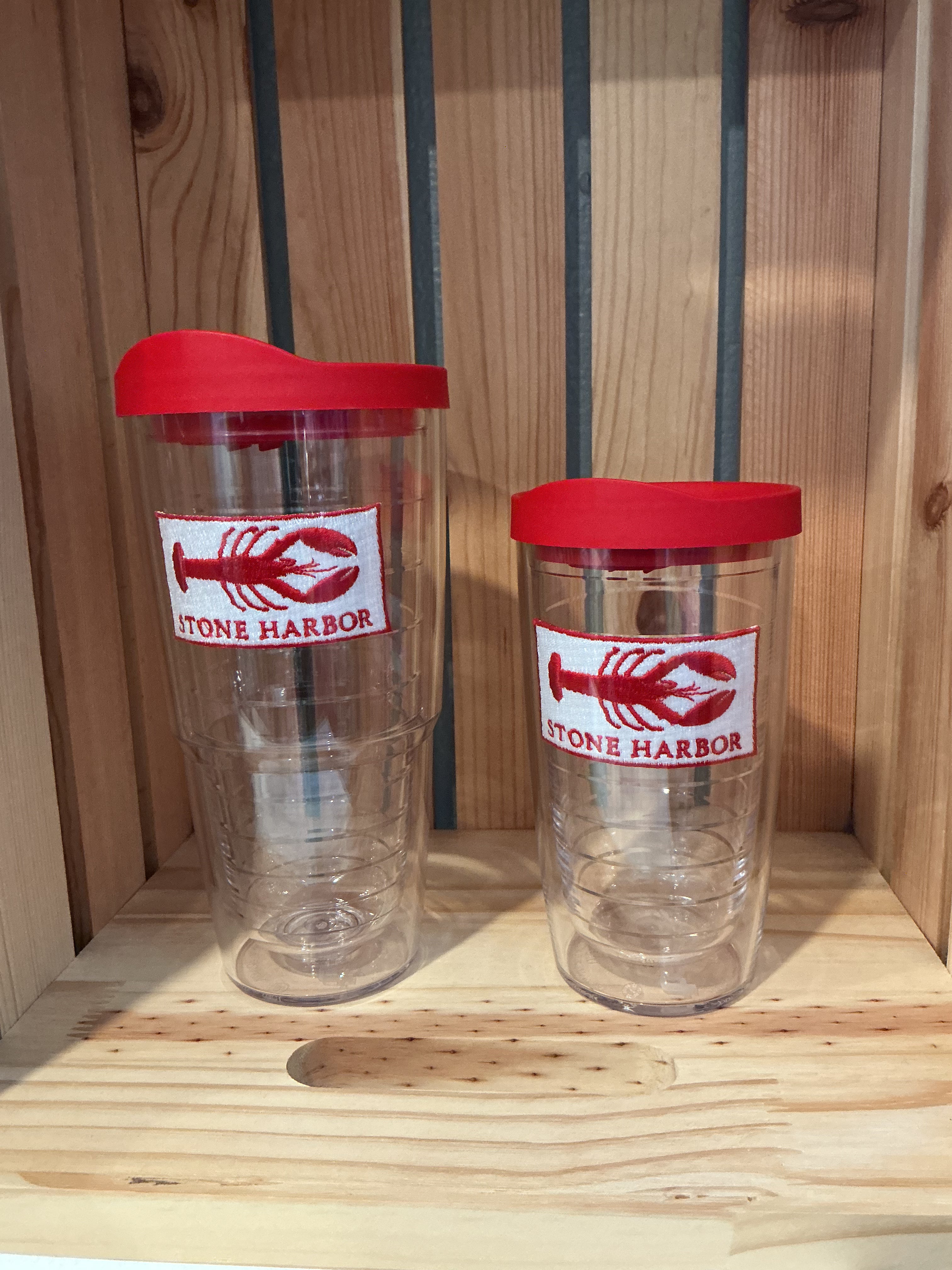 Tervis Stone Harbor Loster🦞16 ounce with red lid