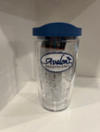 Tervis Avalon Welcome 16 ounce Tumbler with blue lid