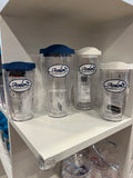 Tervis Avalon Welcome 24 ounce Tumbler with blue lid