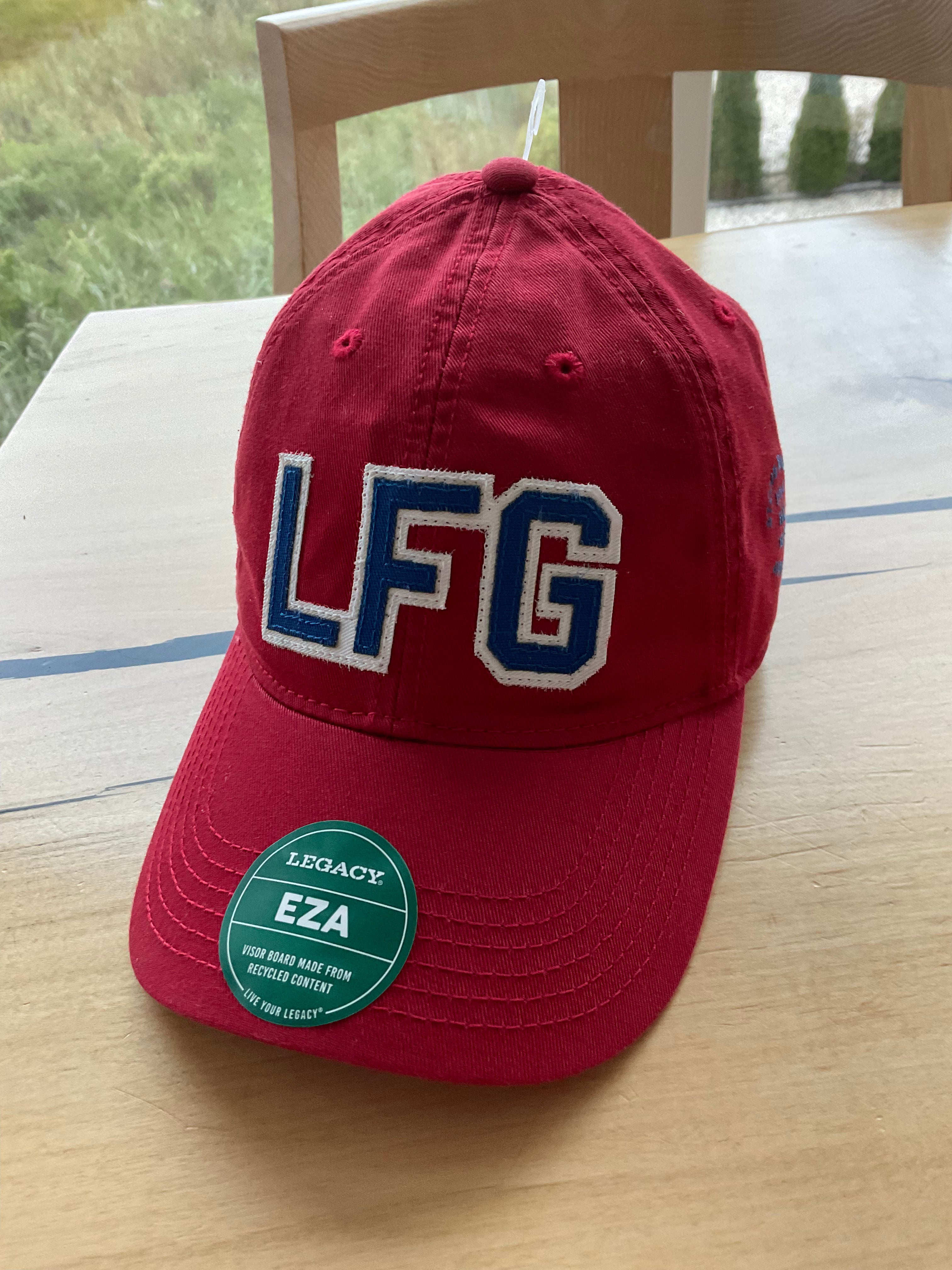 LFG hat red (Stone Harbor est. Avalon on side)