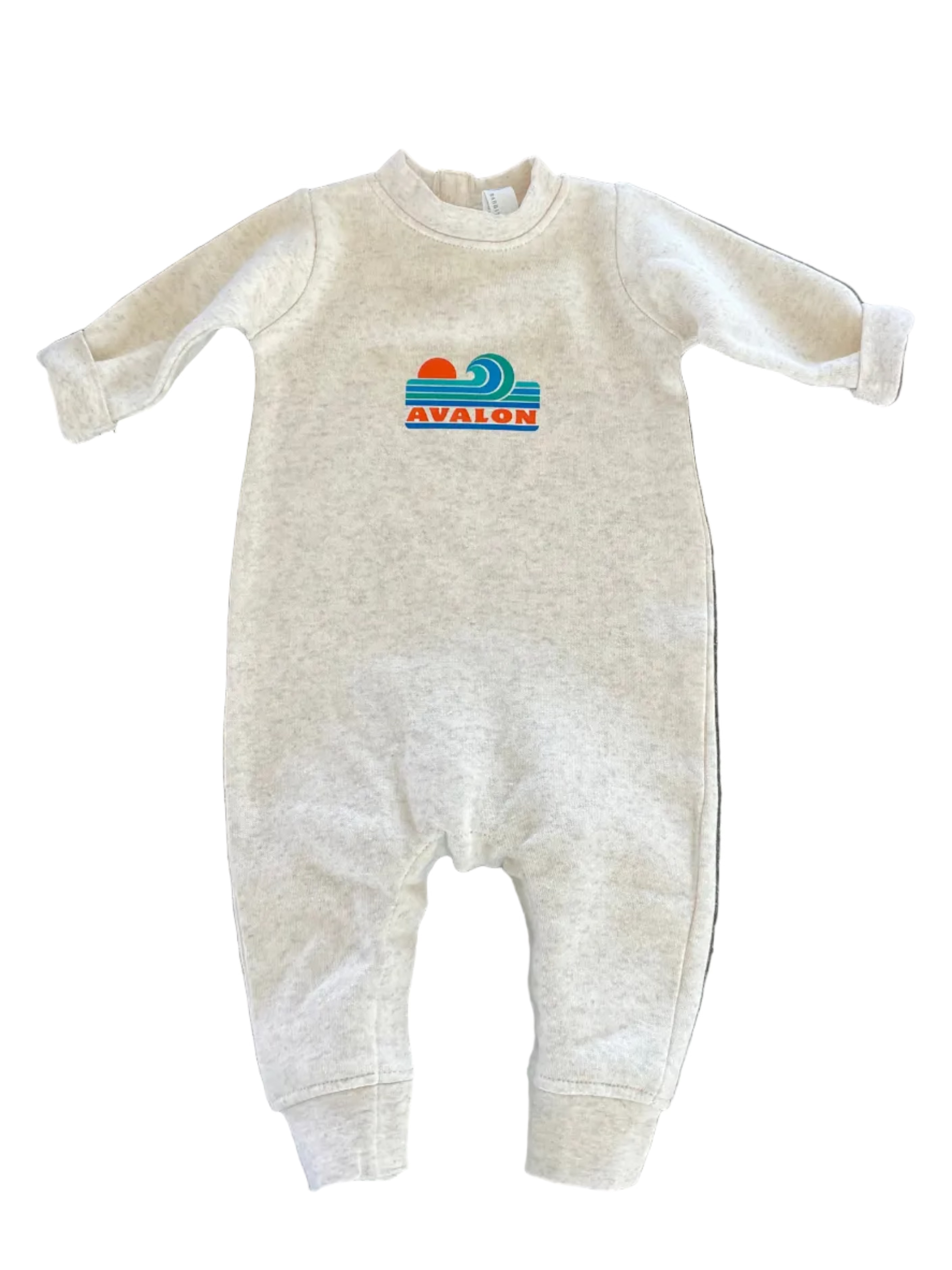 Avalon Infant Wave Romper Natural Heather