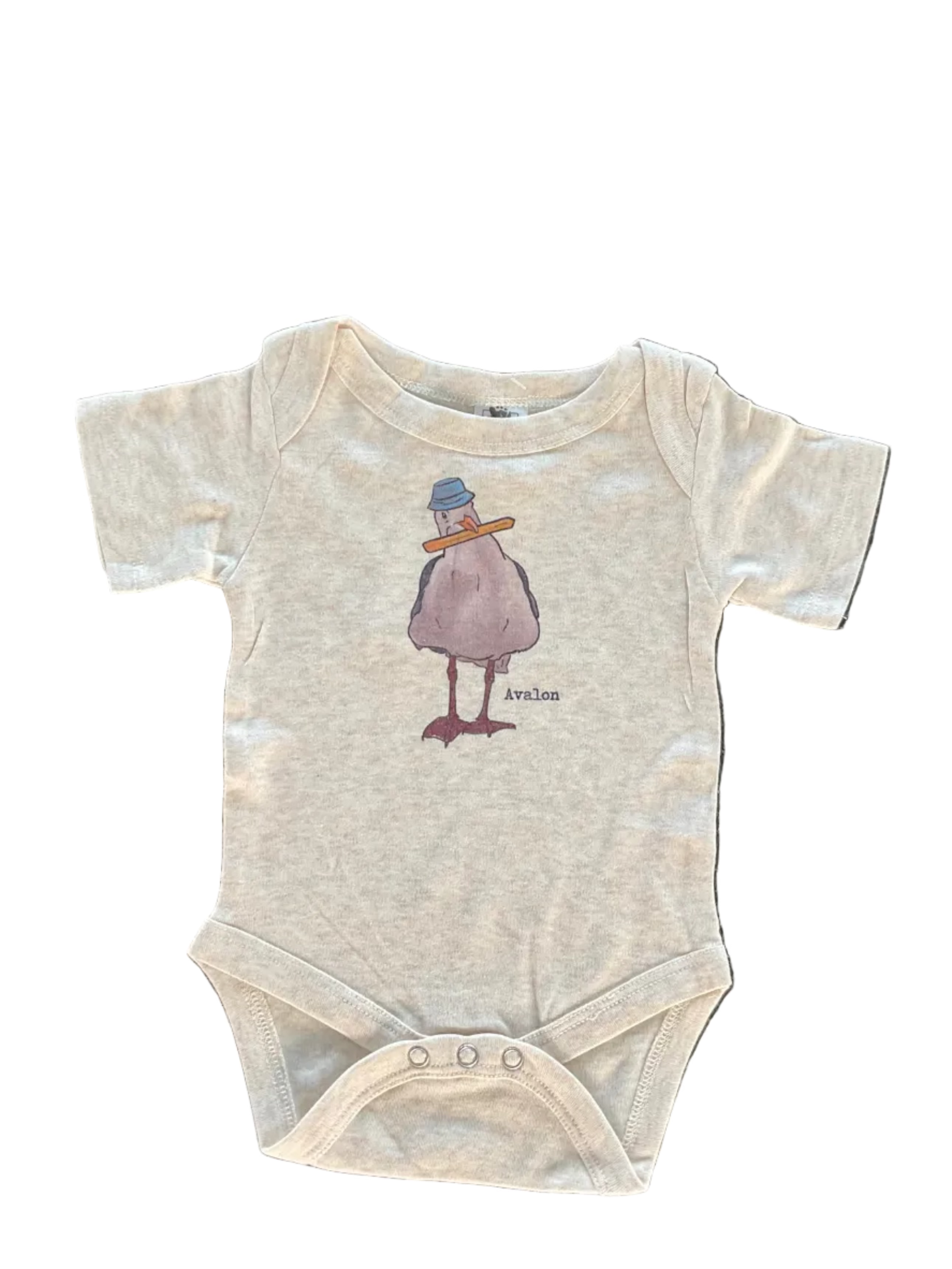 Avalon Sea Gull with French Fry Onesie Short Sleeve
