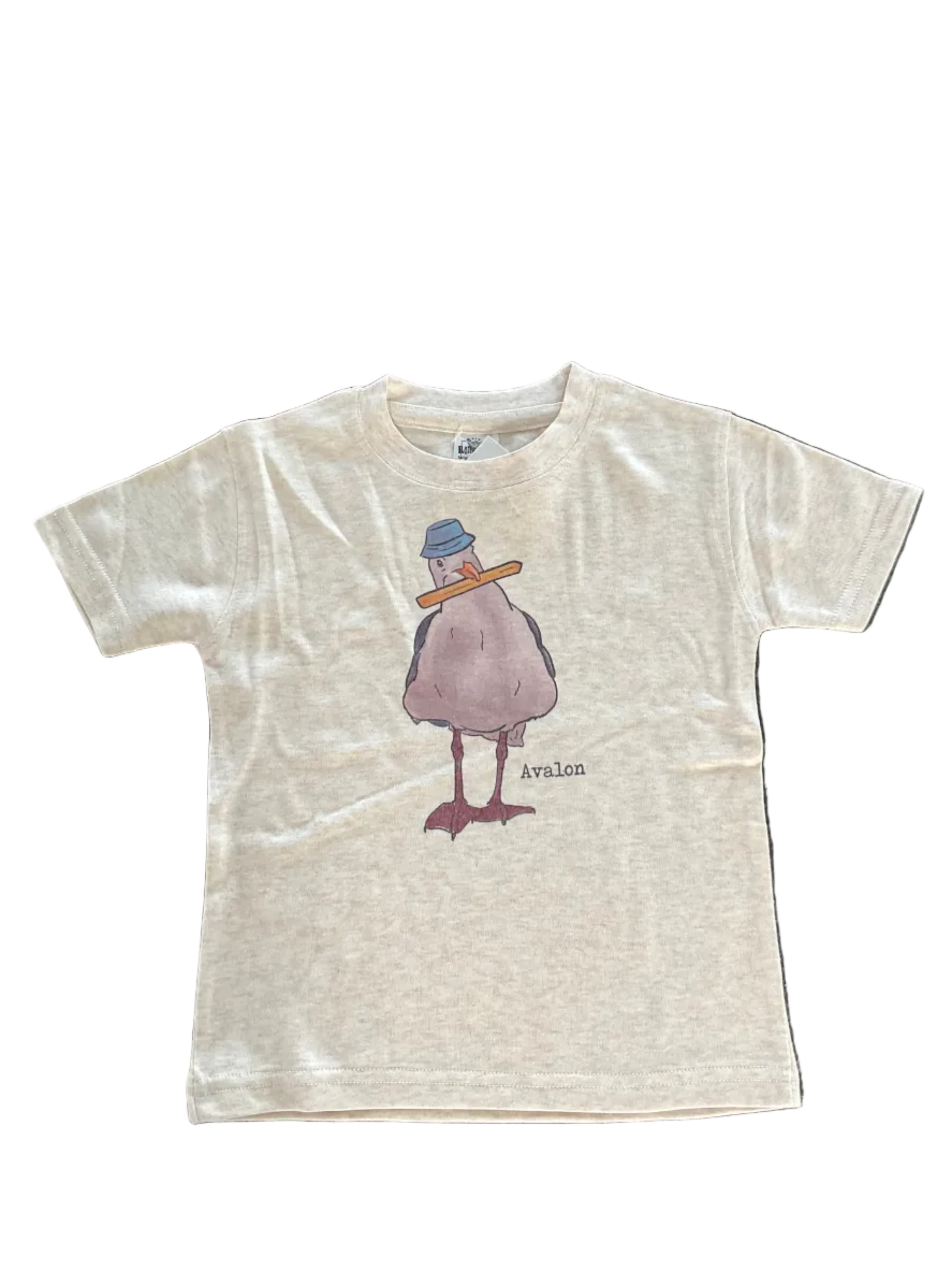 Avalon Sea Gull with French Fry Short Sleeve Toddler Tee