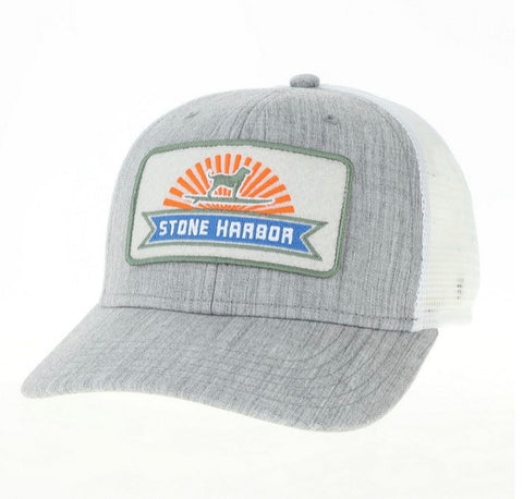 Stone Harbor Grey Mid Pro Snap Back Sunset Surf Dog