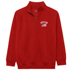 Men's Avalon Benchmark Flag Quarter Zip - Red ** 20% END OF SUMMER SALE