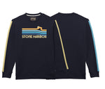 Unisex Stone Harbor Chaser Striped Crew - Navy ** 30% END OF SUMMER SALE