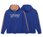 Unisex Seven Mile Island Chaser Striped Hood - Royal ** 30% END OF SUMMER SALE