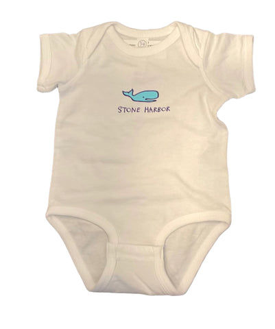Stone Harbor Onesie Whale White