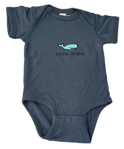 Stone Harbor Onesie Whale Indigo
