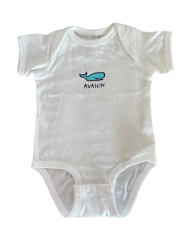 Avalon Onesie Whale White