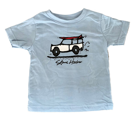 Stone Harbor Infant Tee Road Trip Lt Blue