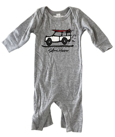 Stone Harbor Infant Long Romper Road Trip Heather