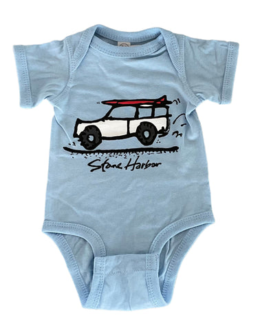 Stone Harbor Onesie Road Trip Lt Blue