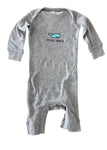 Stone Harbor Infant Long Romper Whale Heather