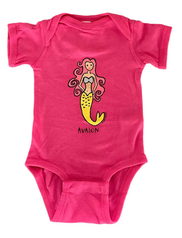 Avalon Onesie Mermaid Pink