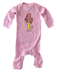 Avalon Infant Long Romper Mermaid Pink