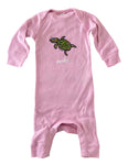 Avalon Infant Long Romper Turtle Pink