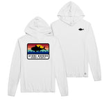 Men's Stone Harbor Long Sleeve Sundial Hoodie Fish White