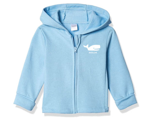 AV Infant Full Zip Blue Whale