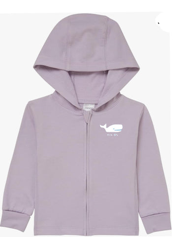 AV Infant Full Zip Lavender Whale