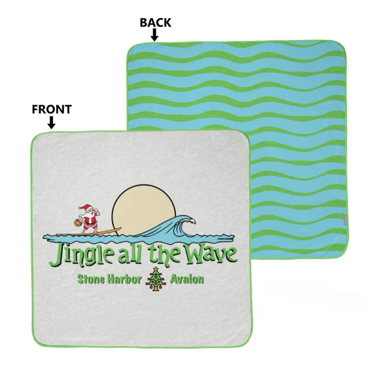 Jingle All The Wave Daniel Beach Blanket