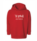 ‘lil phil Toddler Hoodie Red