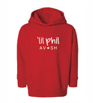 ‘lil phil Toddler Hoodie Red