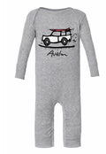 Avalon Infant Long Romper Road Trip Heather