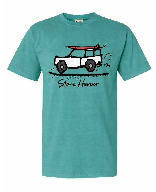 Stone Harbor Kids Road Trip Seafoam  (design on back too)