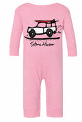 Stone Harbor Infant Long Romper Road Trip Pink