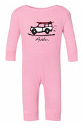 Avalon Infant Long Romper Road Trip Pink