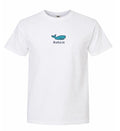 Avalon Adult Whale Tee White  (design on back too)