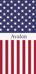Avalon Flag Beach Towel 30"x60"