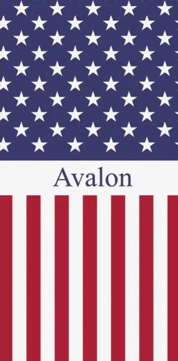 Avalon Flag Beach Towel 30"x60"