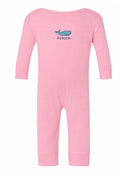 Avalon Infant Long Romper Whale Pink