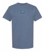 Avalon Adult Whale Bluejean Tee  (design on back too)