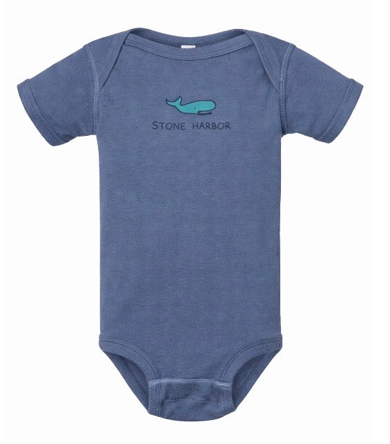 Stone Harbor Onesie Whale Indigo