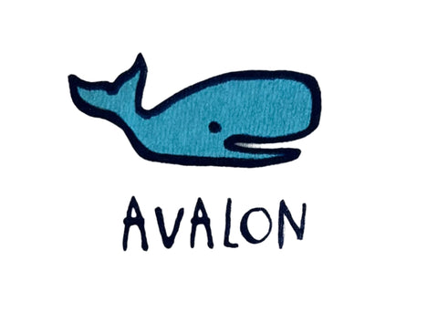 Avalon Adult Whale Tee White